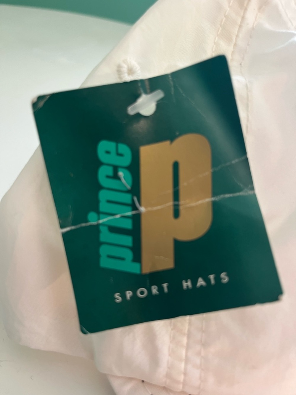 Prince White Baseball Cap with Black 'P' Logo - Picture 7 of 7